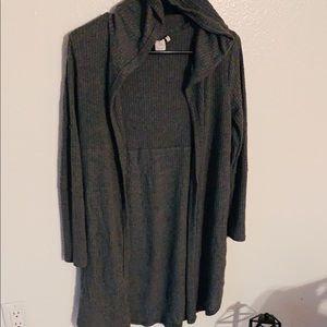 Cardigan one size grey color .
